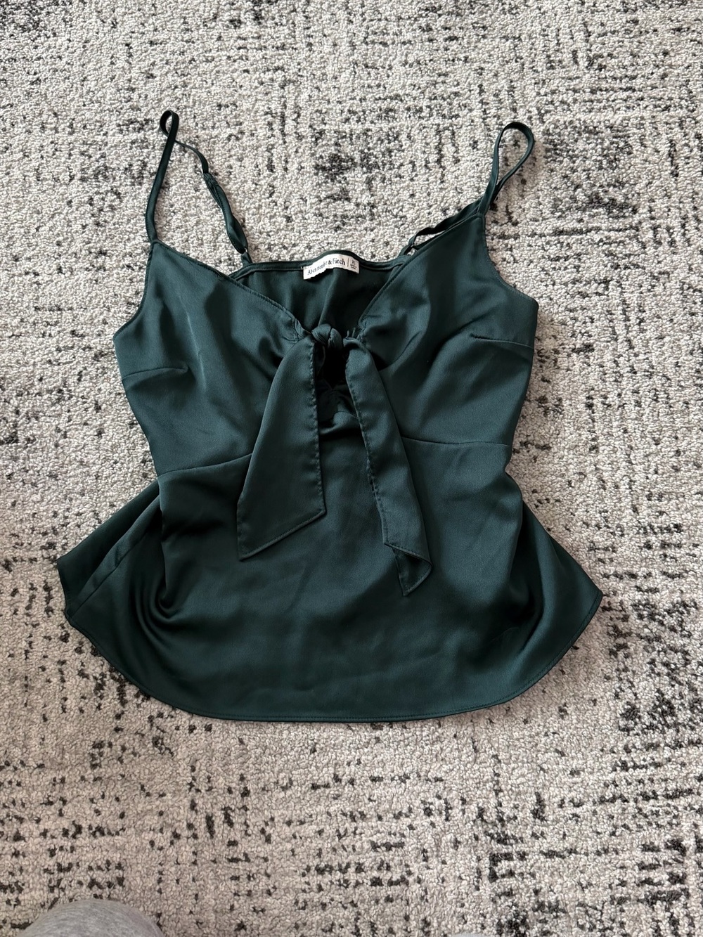 Abercrombie & Fitch Emerald Green Tie-Front Cami